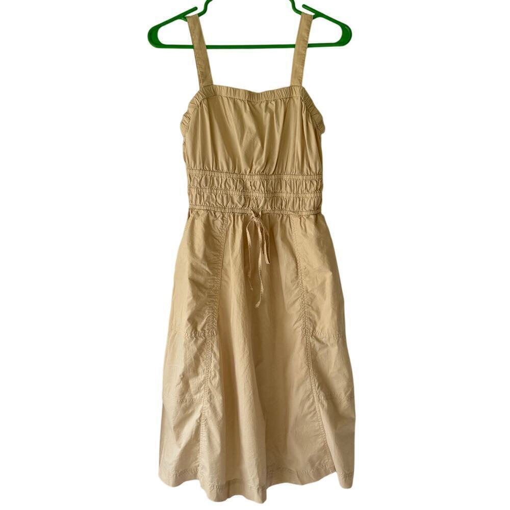 Universal Thread Womens Midi Jumper Dress Beachy Sweetheart Cottage Spring Small
